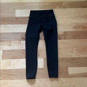 Black Lululemon Wunder Train High-Rise Tight